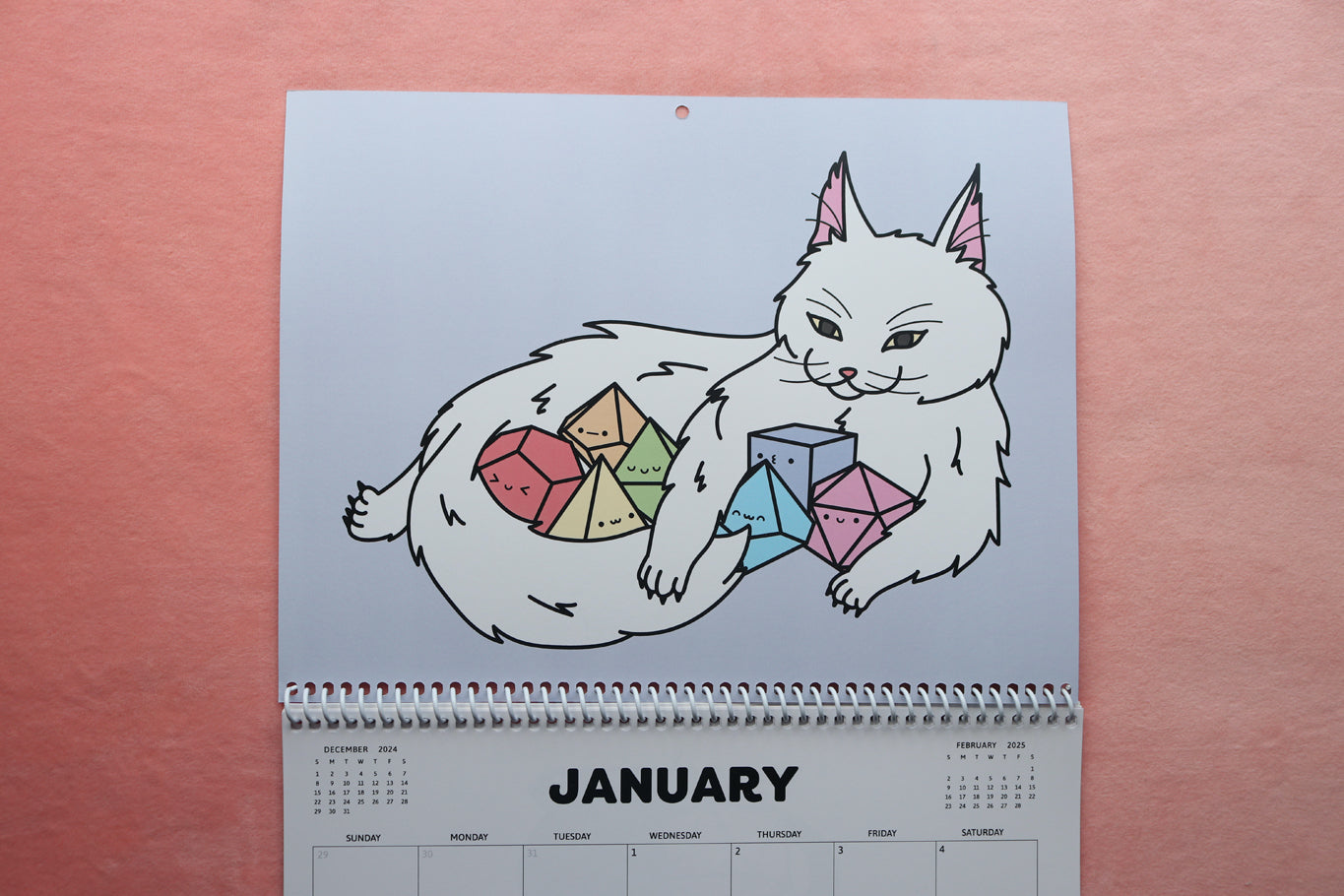 2025 Cats and Dice Calendar