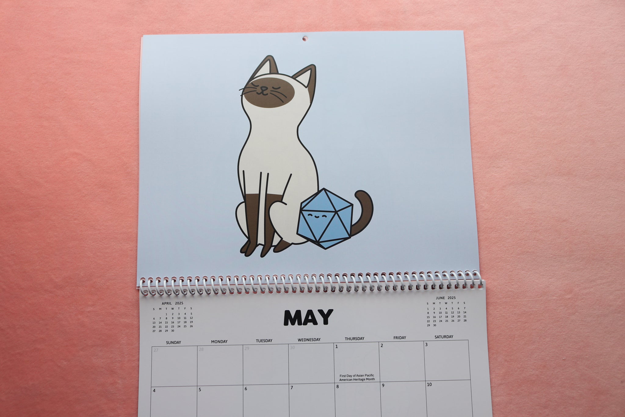 2025 Cats and Dice Calendar