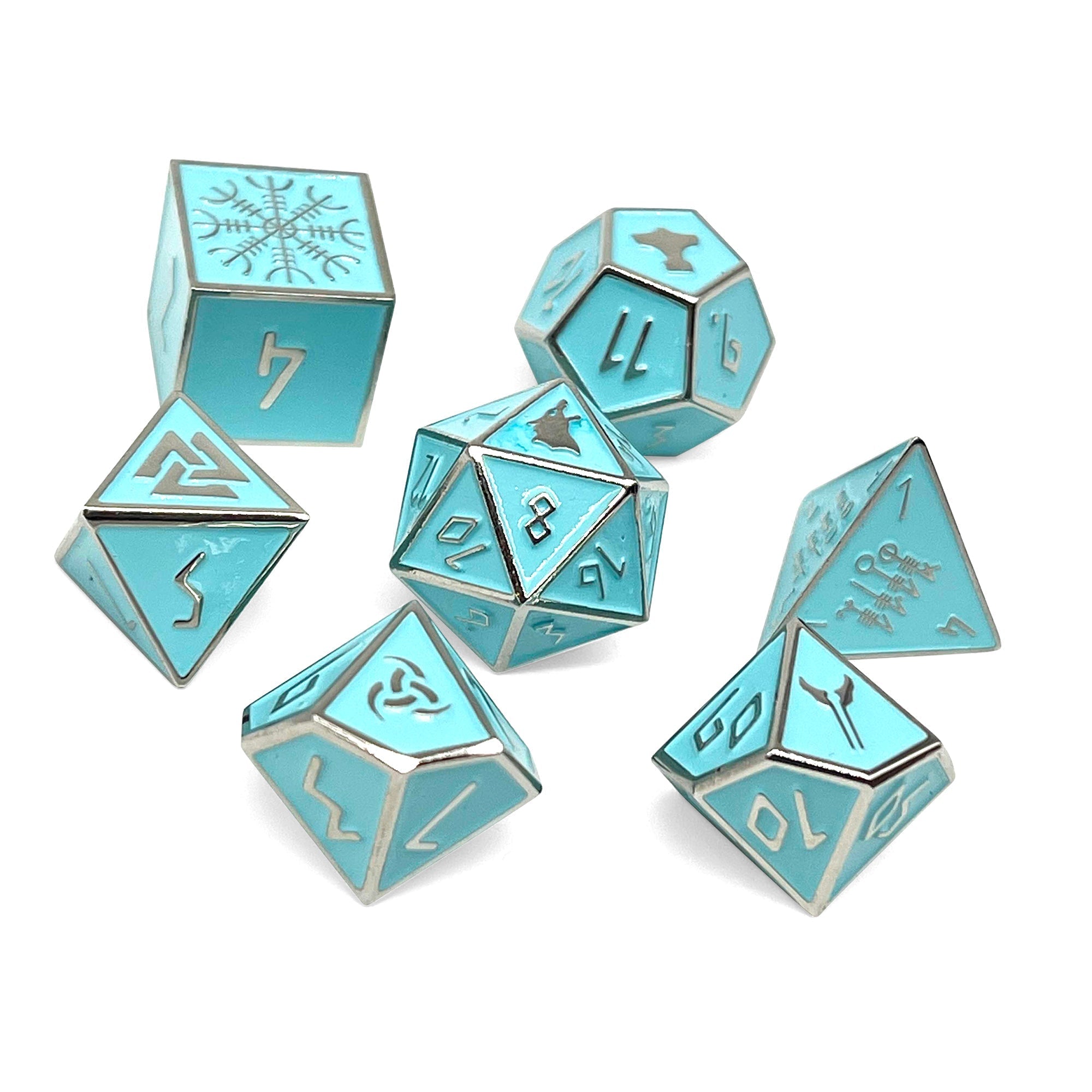Banshee Wail - Norse Themed Metal Dice Set by Norse Foundry