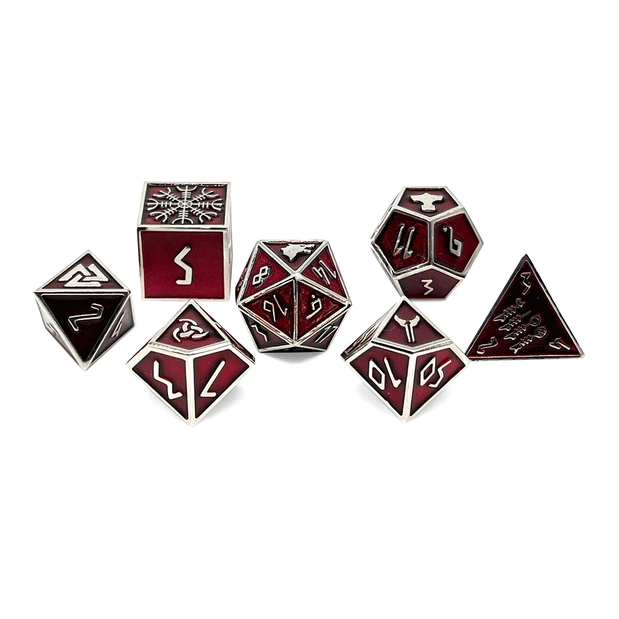 Vampire Blood - Norse Themed Metal Dice Set by Norse Foundry
