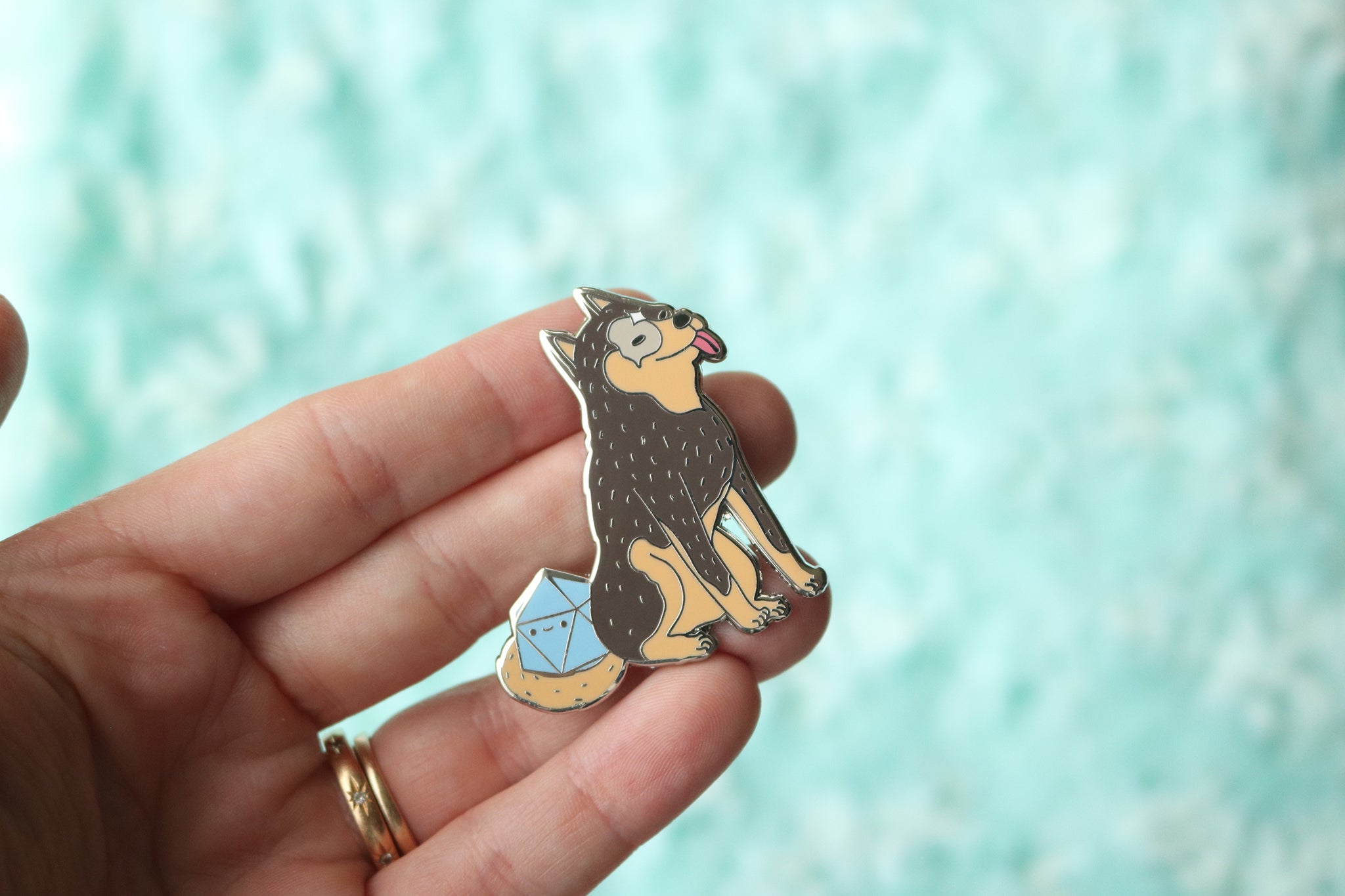 Heeler D20 Dice Buddy Hard Enamel Pin