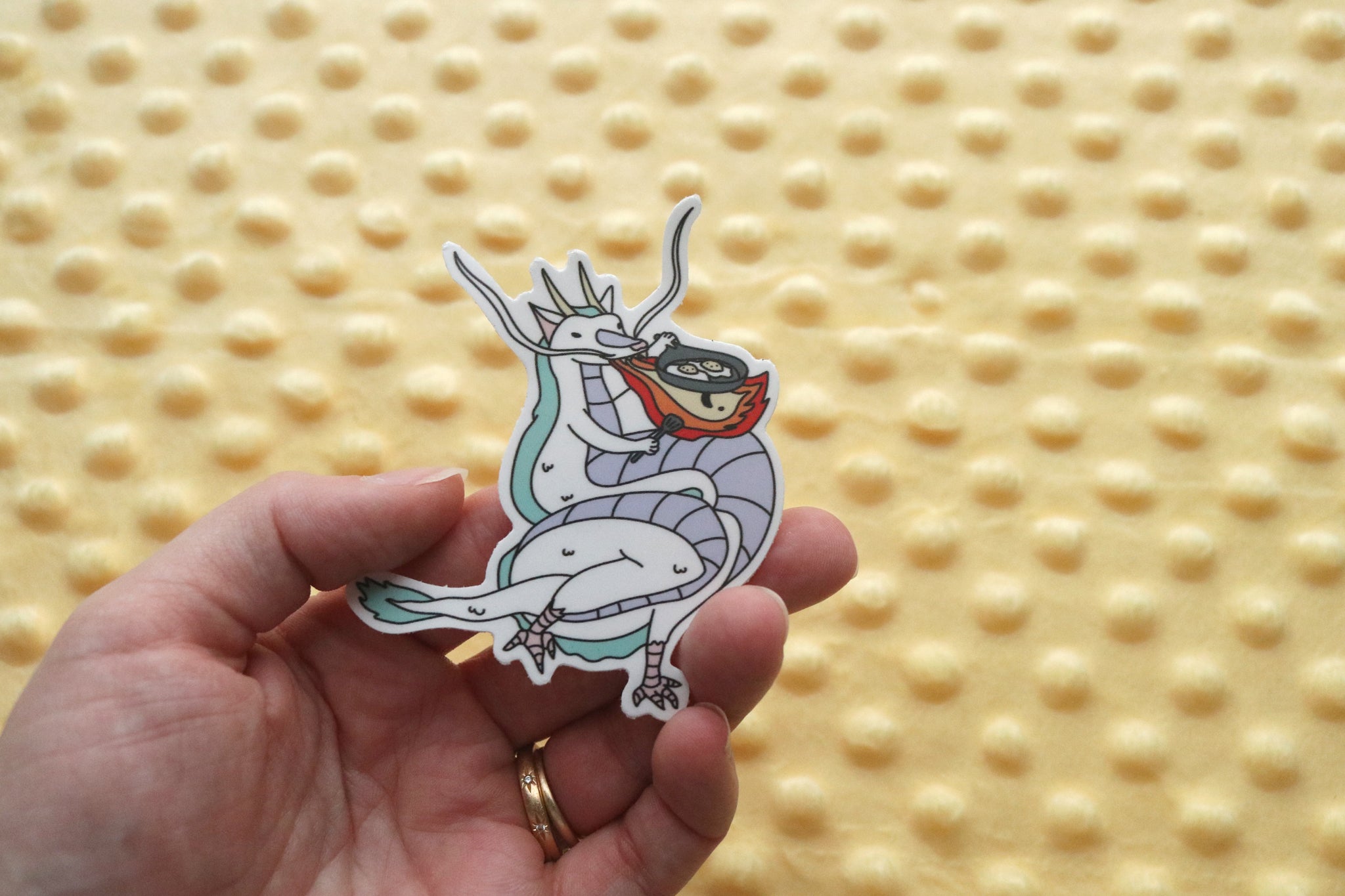 Breakfast Dragon Sticker