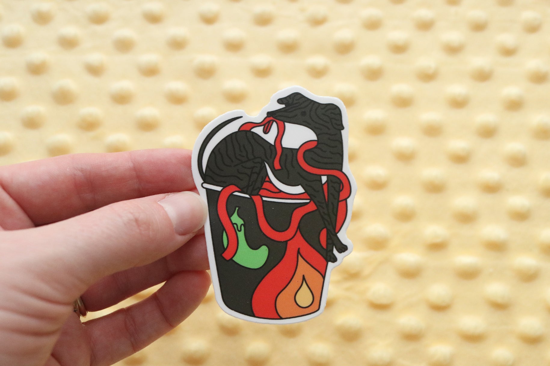 Spicy Noodle Hell Hound Sticker