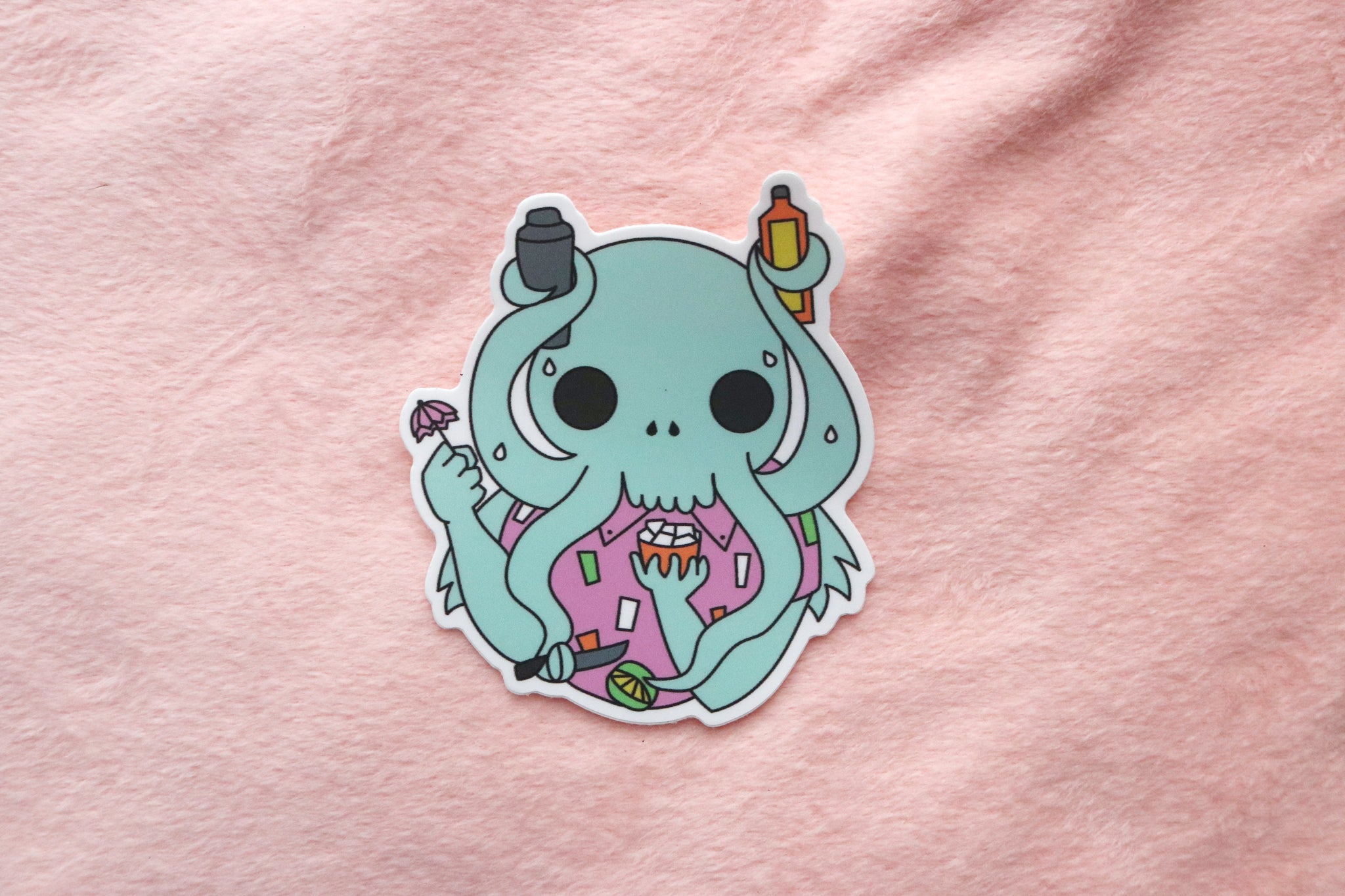 Cthulhu Bartender Sticker