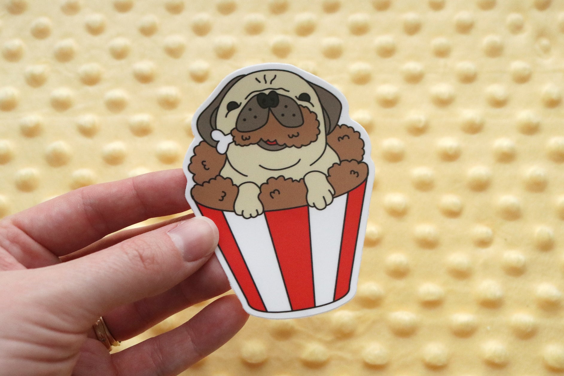 Fried Chicken Mastiff Sticker