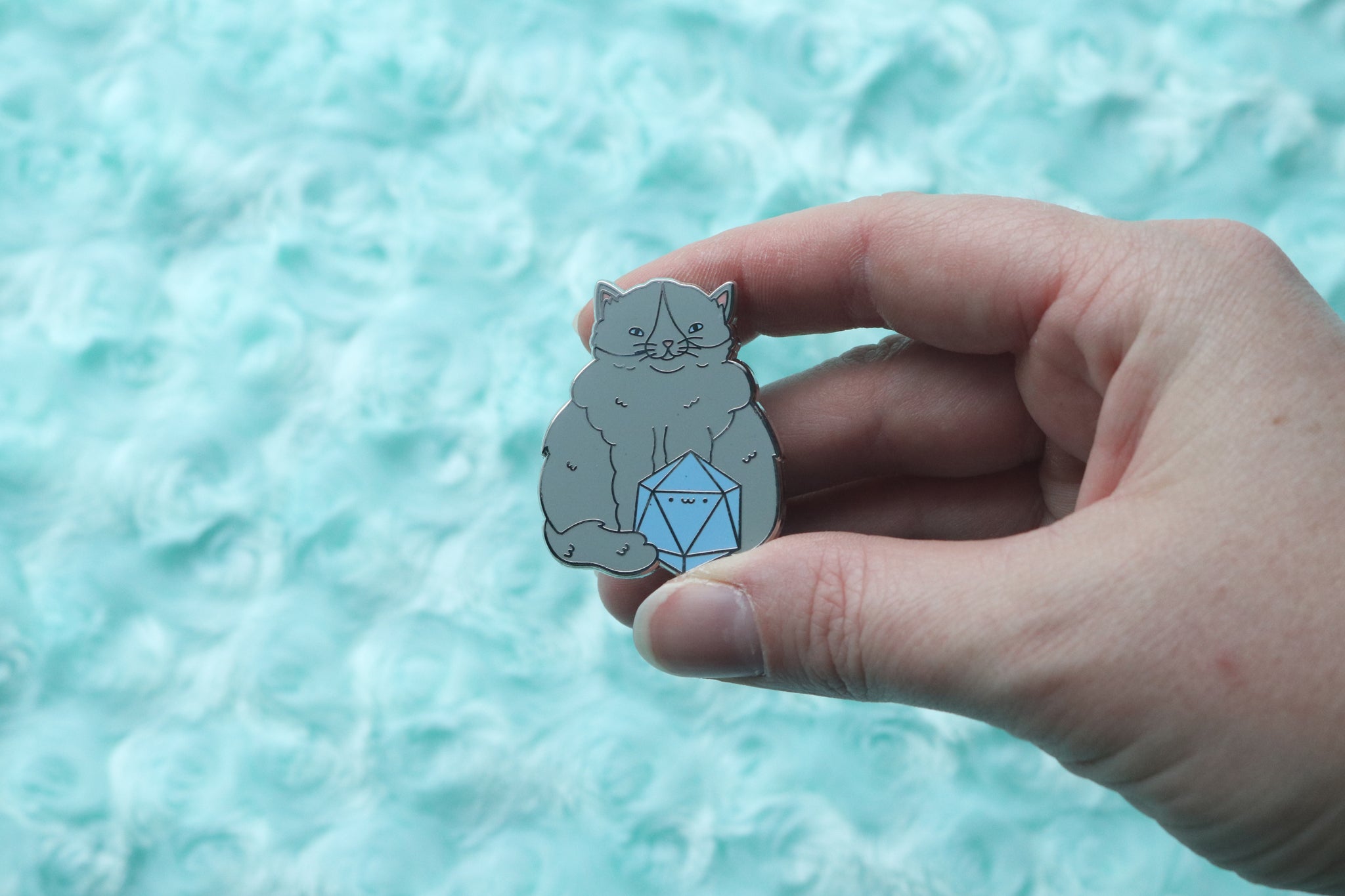 Ragdoll D20 Dice Buddy Enamel Pin