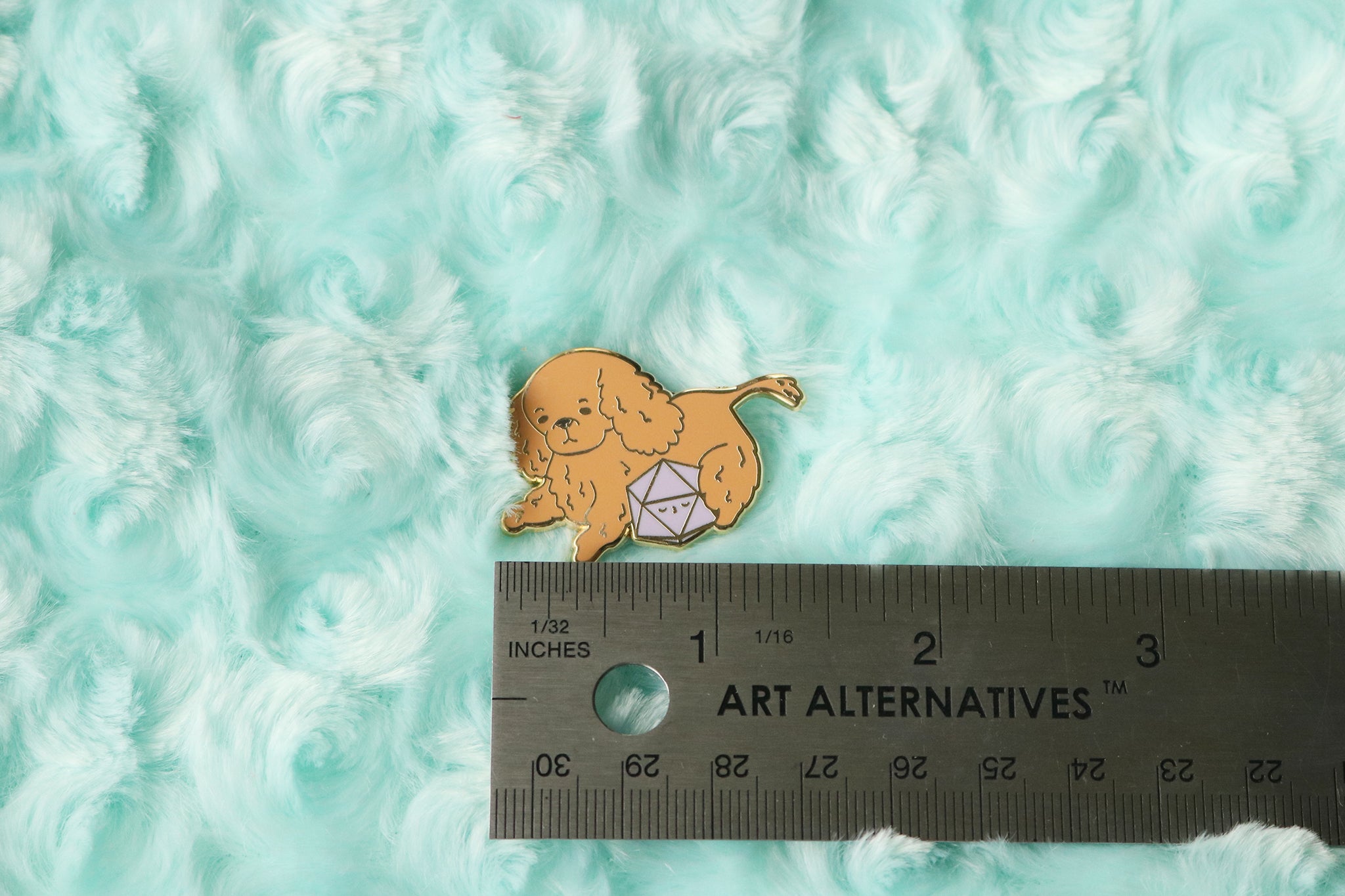 Cocker Spaniel D20 Dice Buddy Hard Enamel Pin