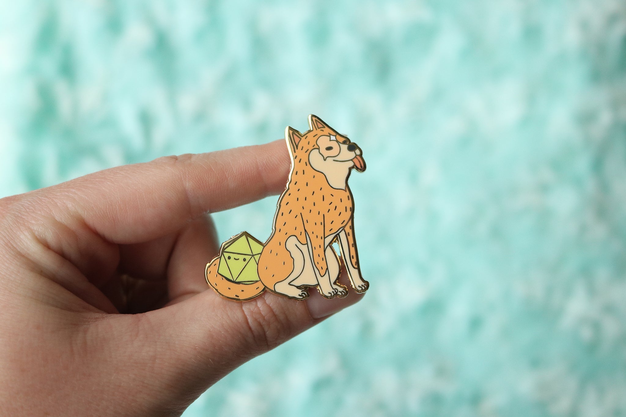 Heeler D20 Dice Buddy Hard Enamel Pin