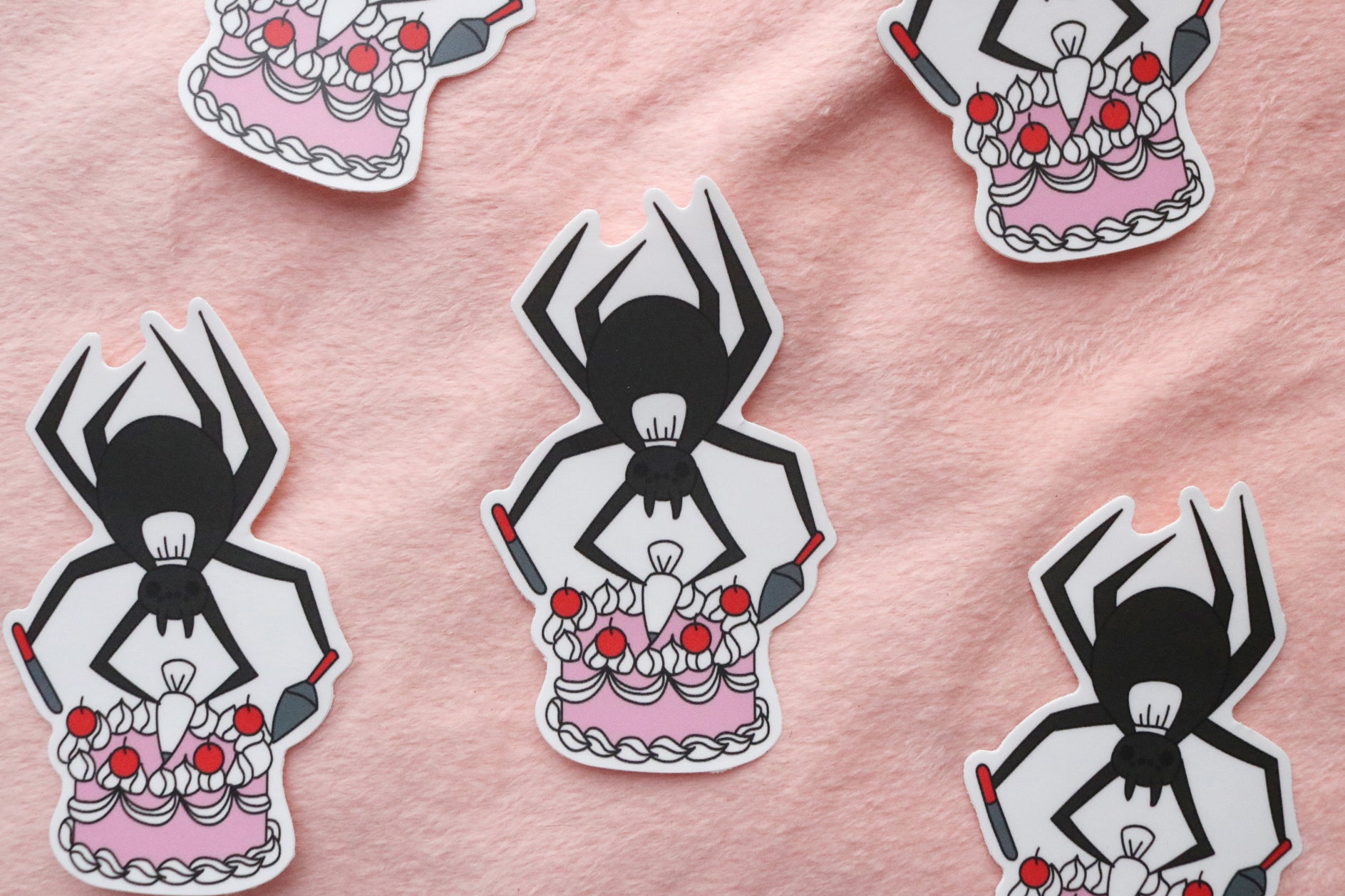 Cake Baking Spider Sticker
