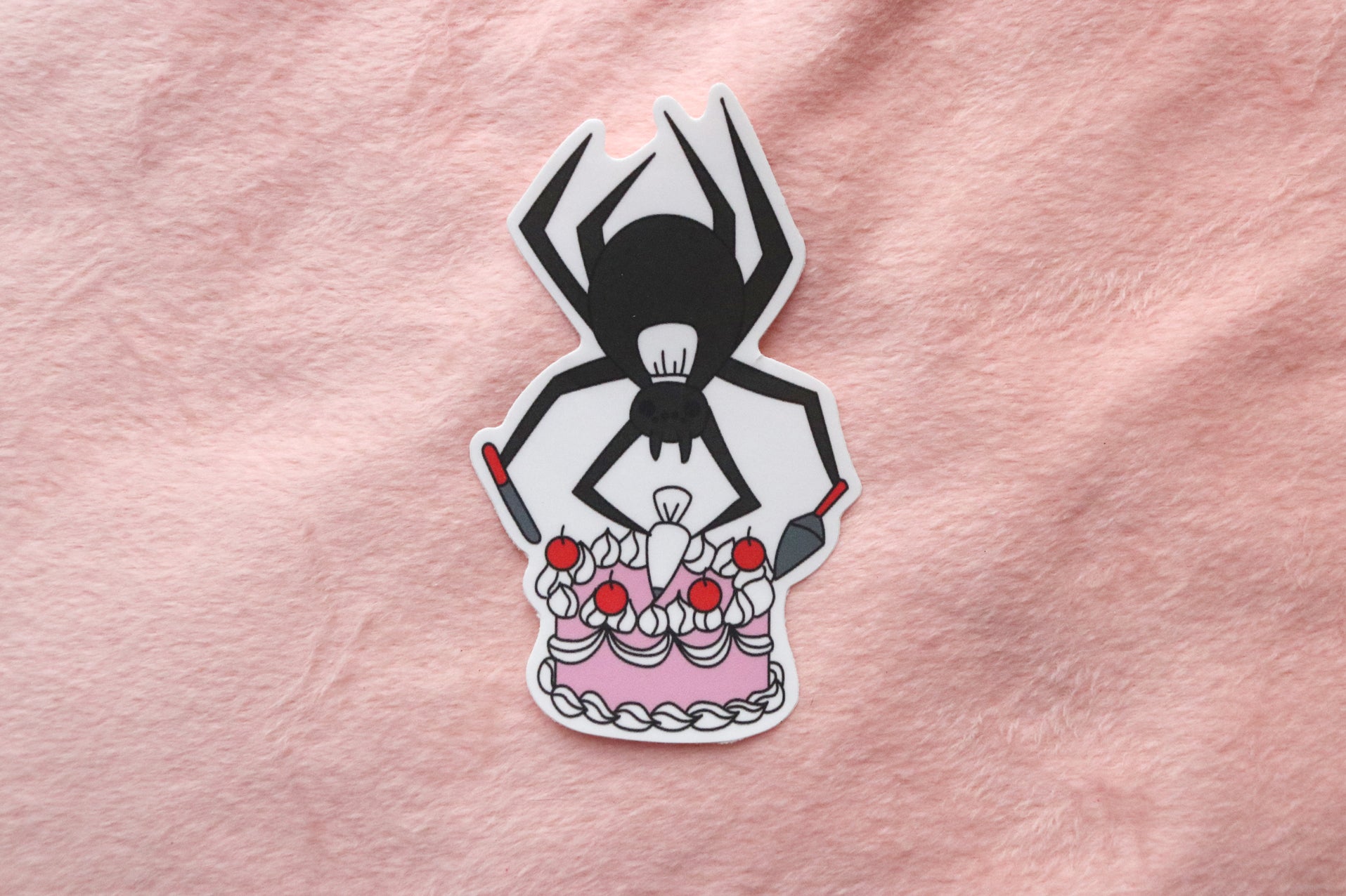 Cake Baking Spider Sticker
