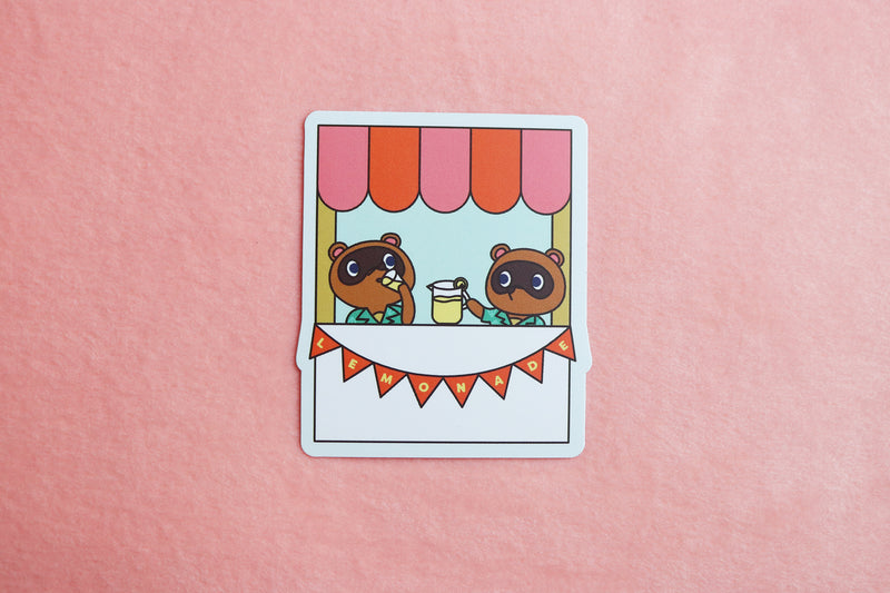 Animal Crossing Timmy and Tommy Lemonade Stand Sticker