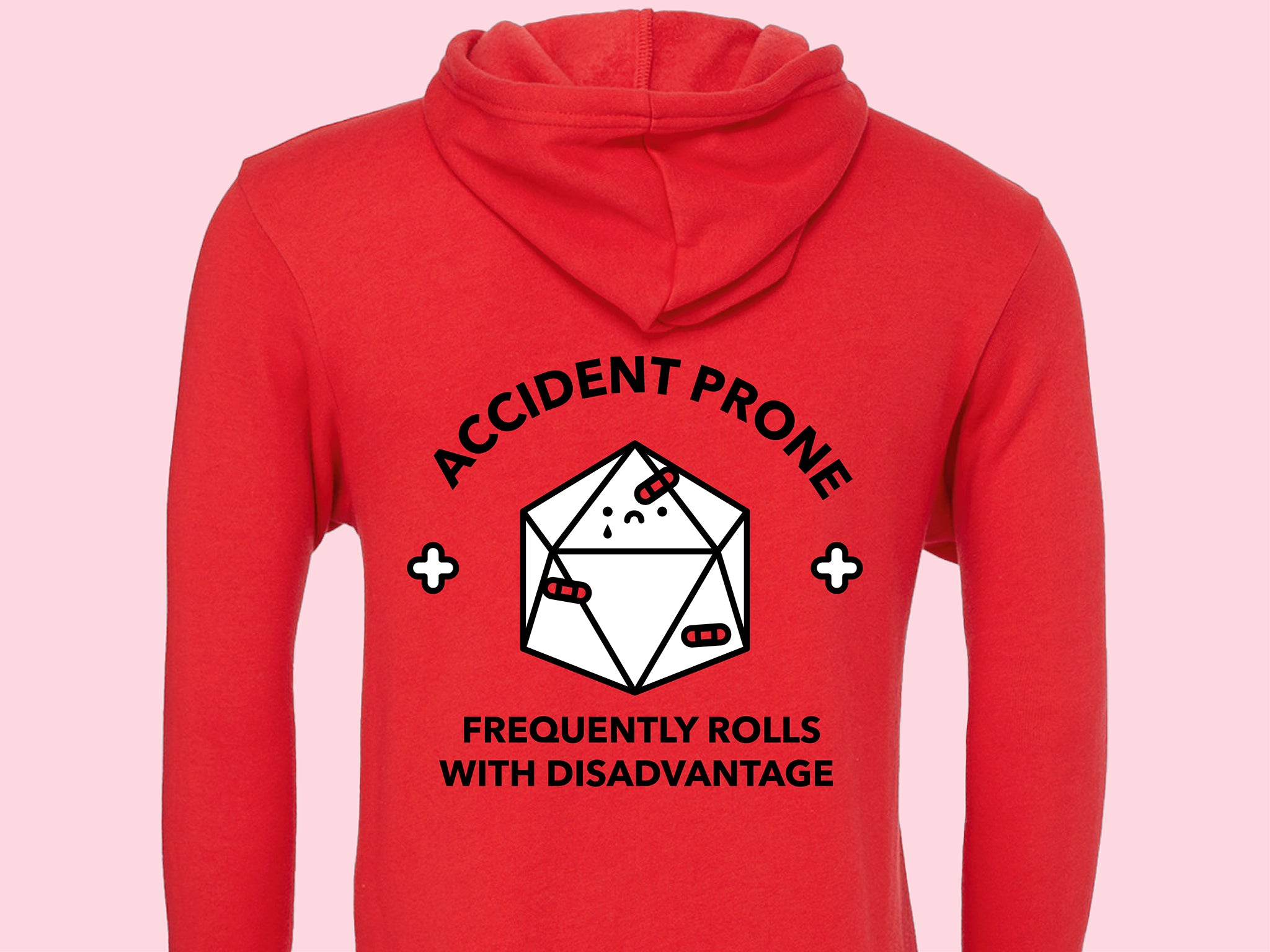 Accident Prone D20 Front-Zip Hoodie