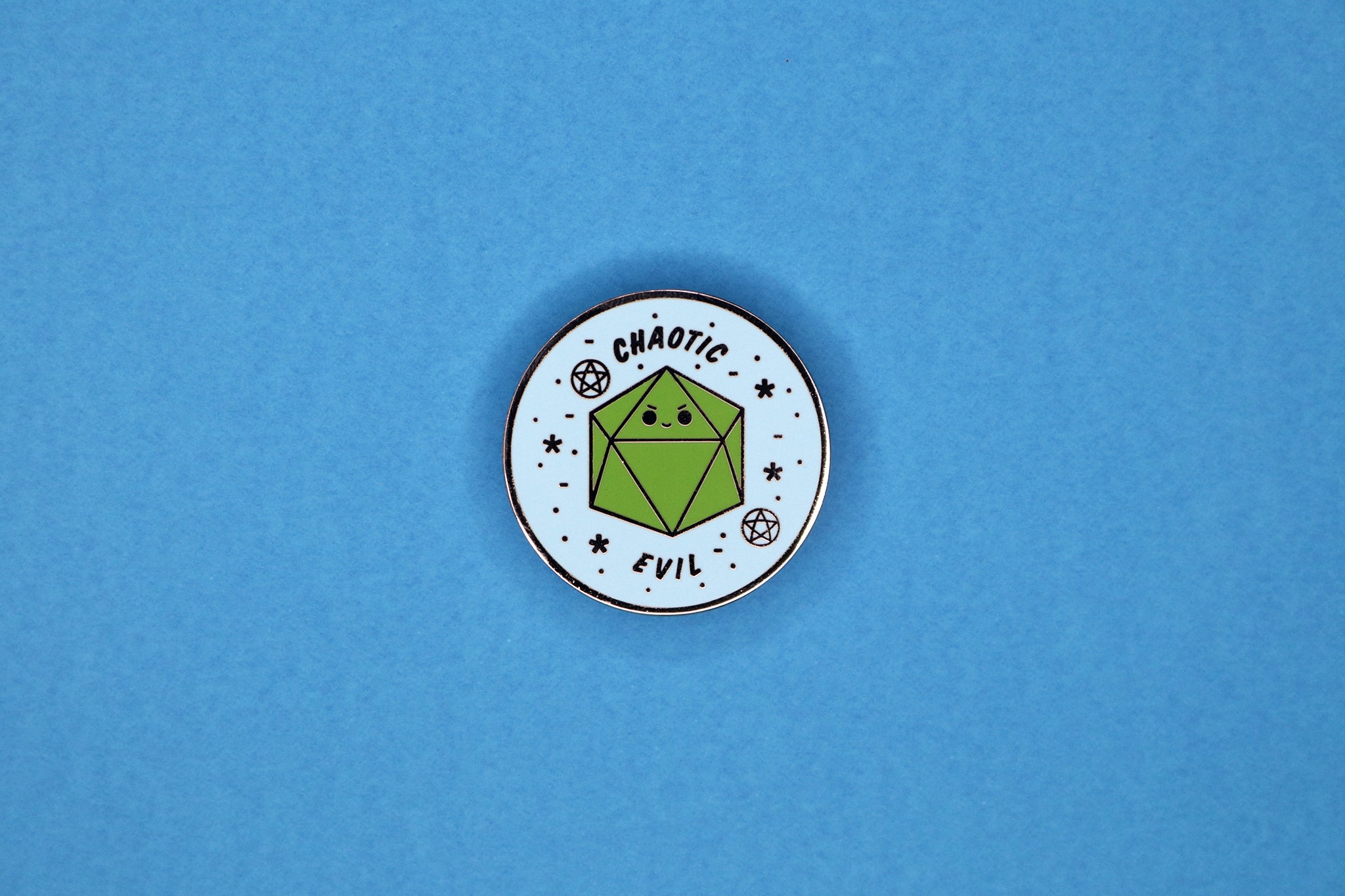 Blue and Green Chaotic Evil Hard Enamel Pin