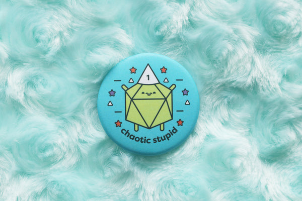 Chaotic Stupid D20 Button