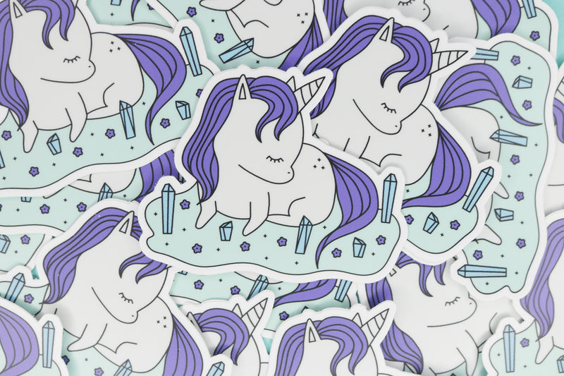 Pile of Unicorn Stickers inspired by Rarity from My Little Pony