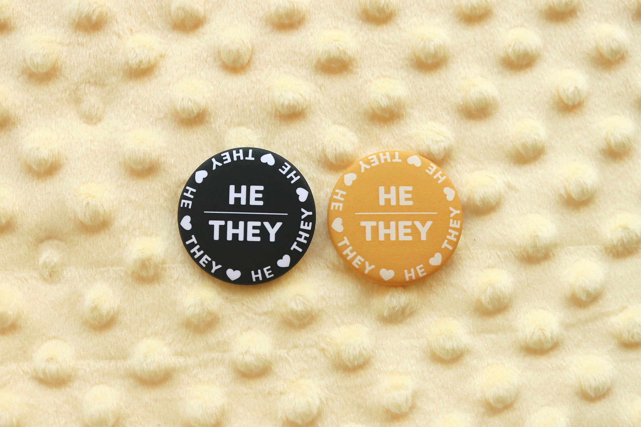 Kawaii Gender Spectrum Pronoun Buttons