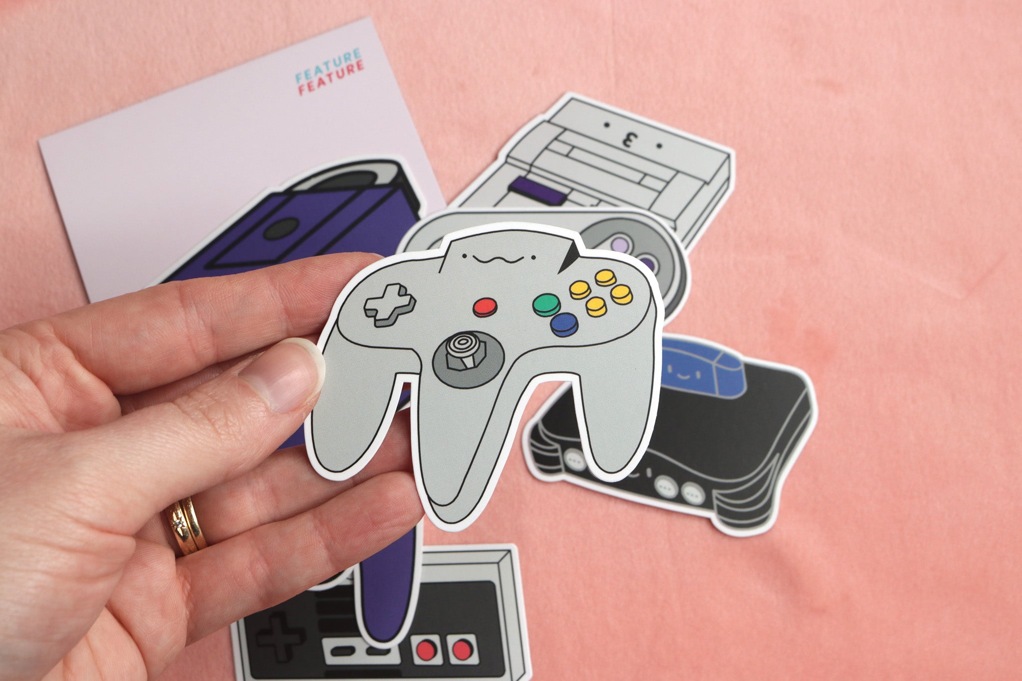 Nintendo Consoles and Controller Stickers