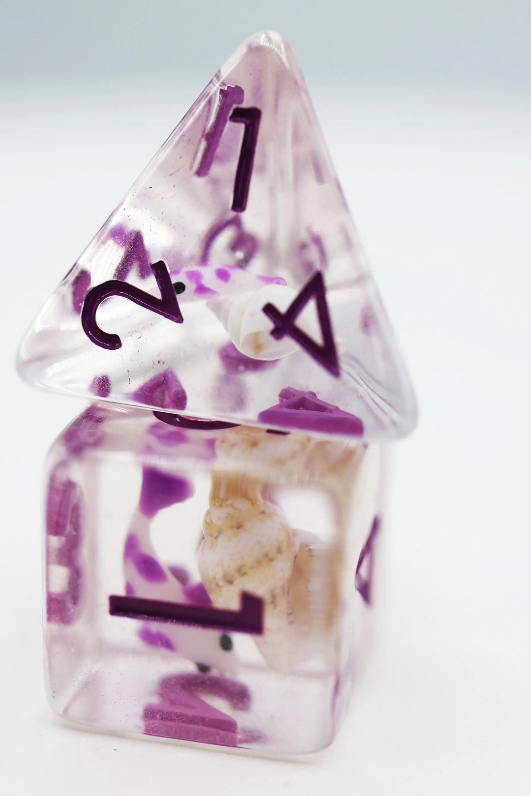 Purple Koi Fish RPG Dice Set