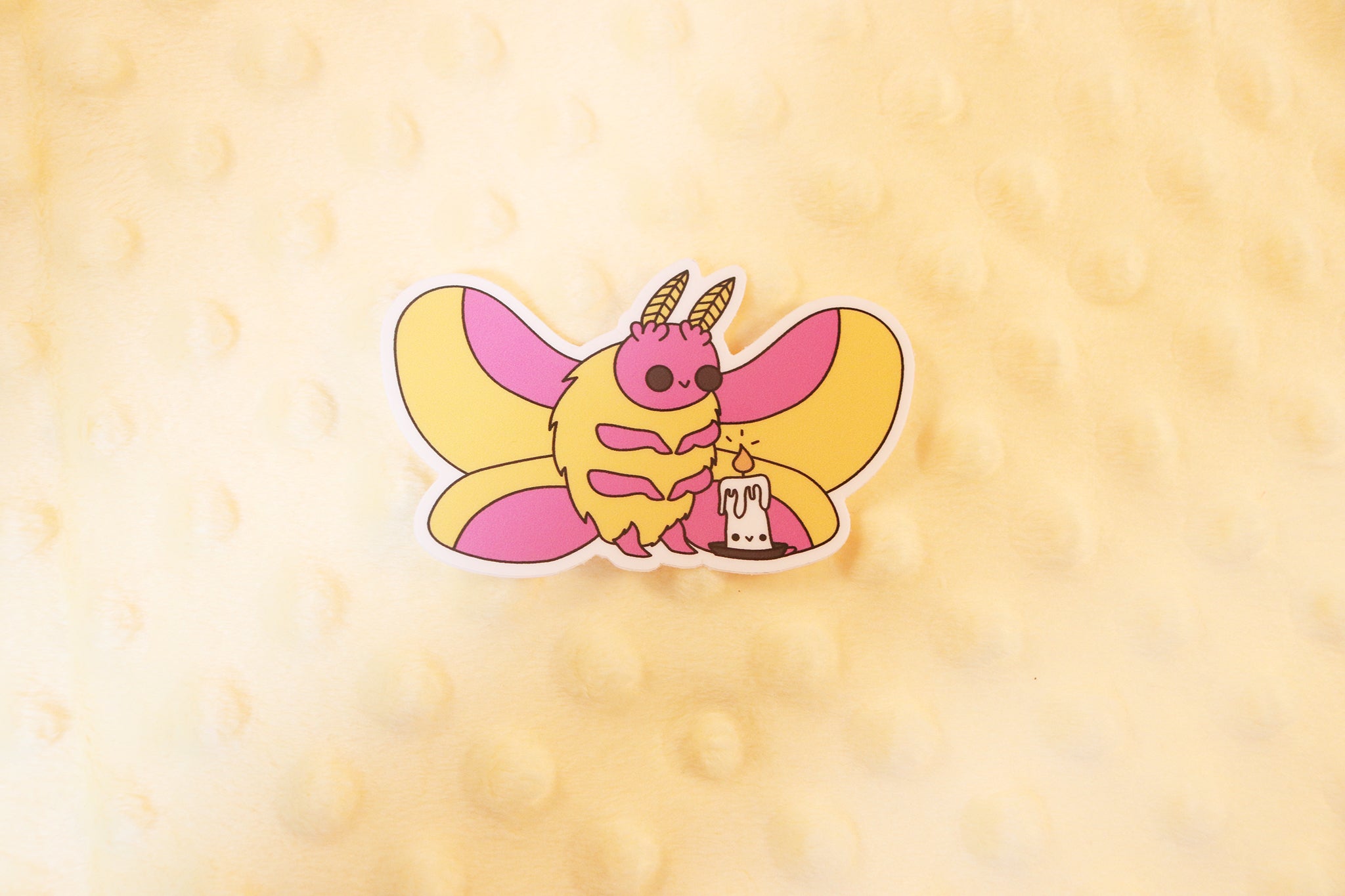 Moth and Flame Sticker