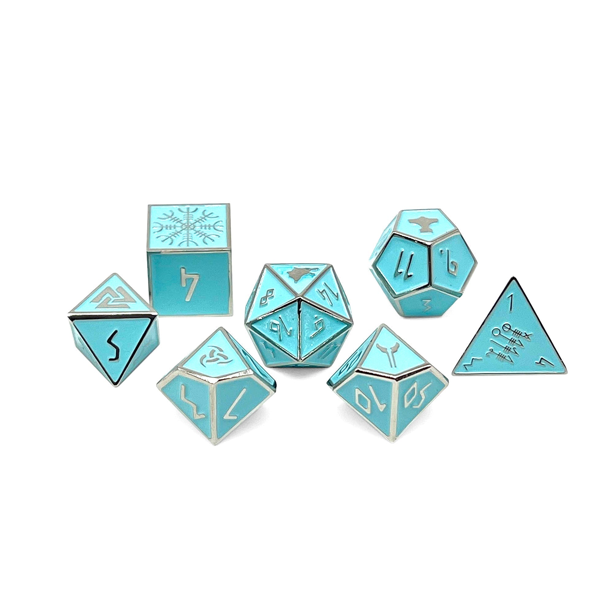 Banshee Wail - Norse Themed Metal Dice Set by Norse Foundry