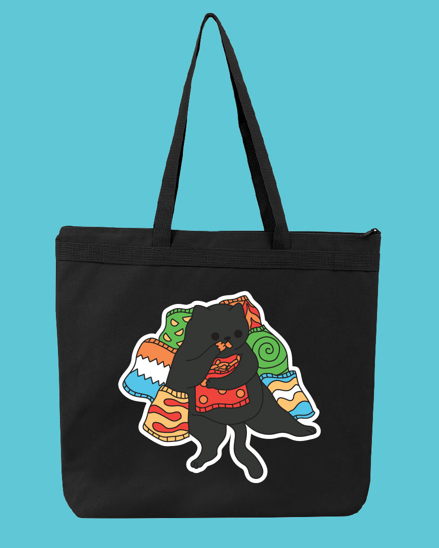 Chip Cat Monster Manual Munchies Kickstarter Tote Bag