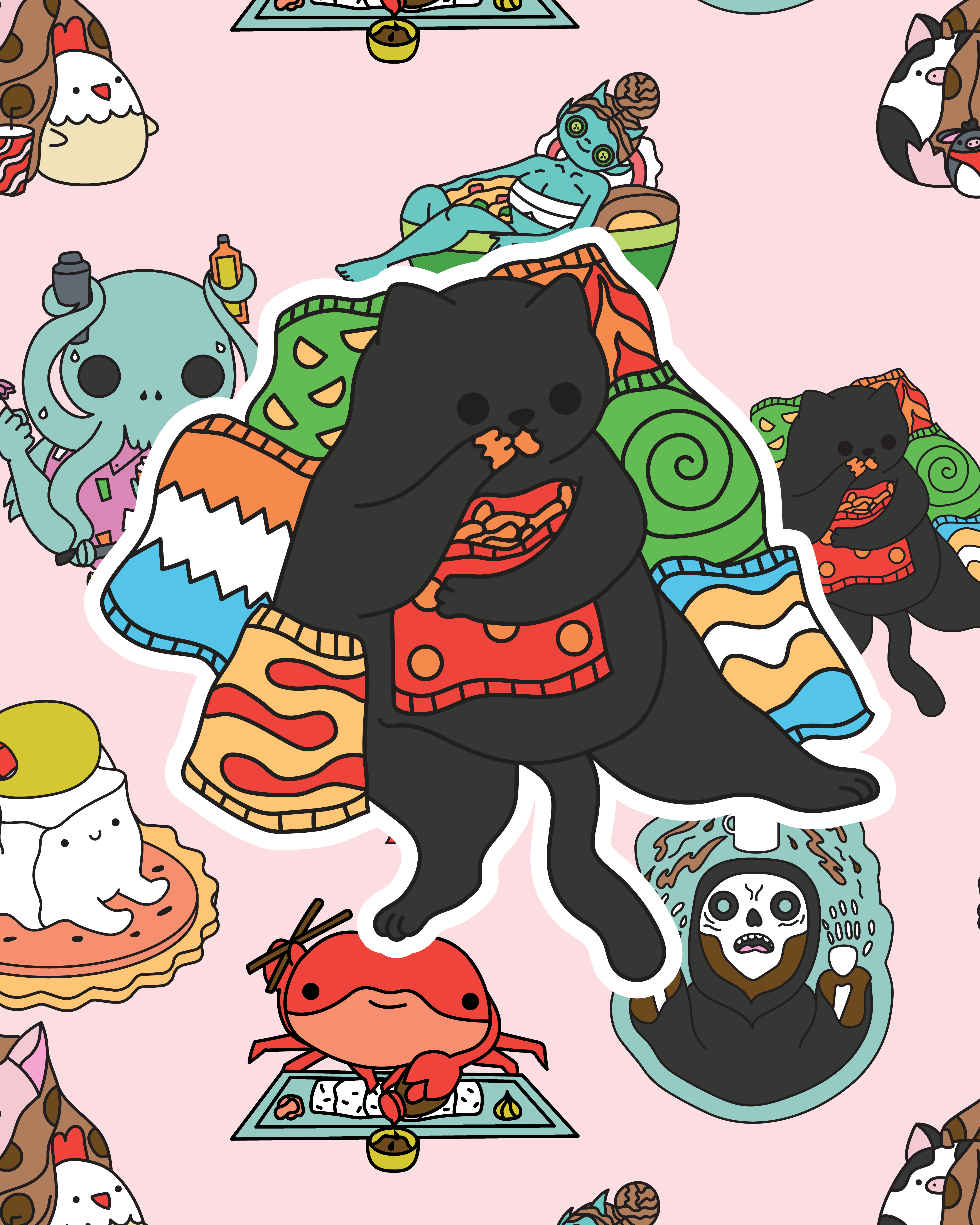 Monster Manual Munchies Kickstarter Stickers