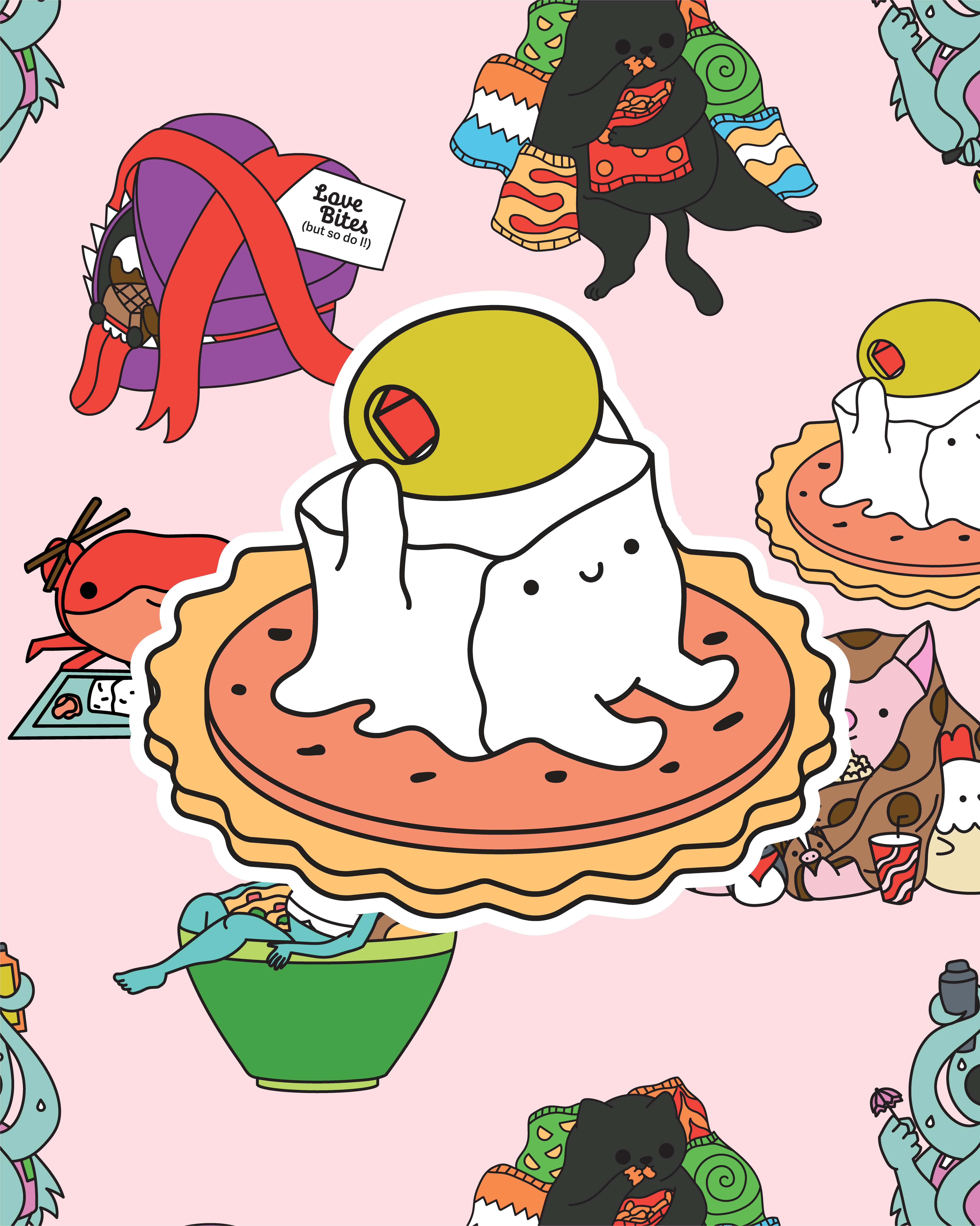 Monster Manual Munchies Kickstarter Stickers