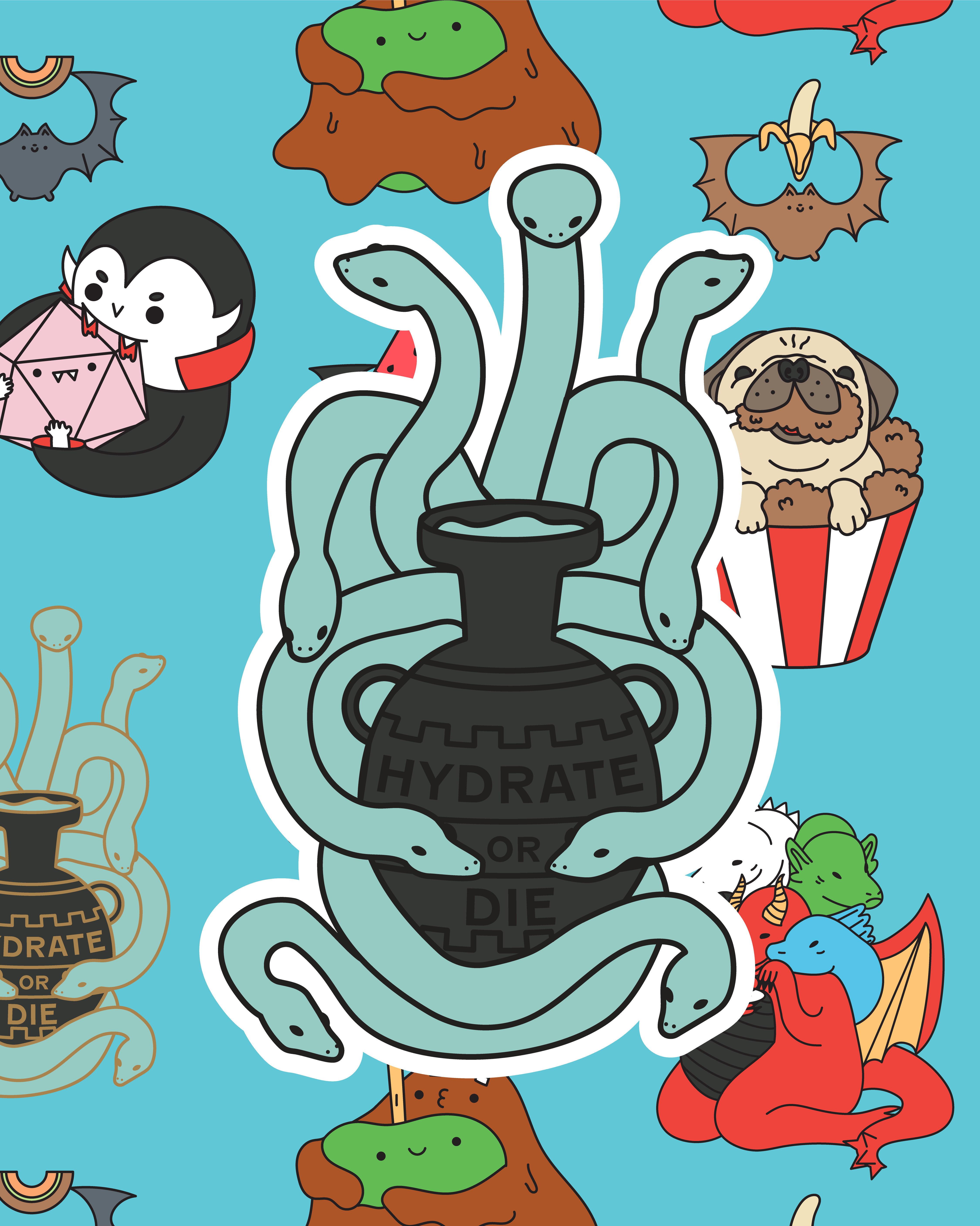 Monster Manual Munchies Kickstarter Stickers