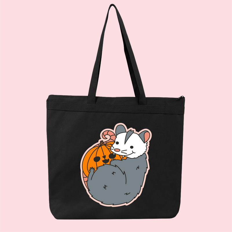 Jack-O-Possum Tote Bag