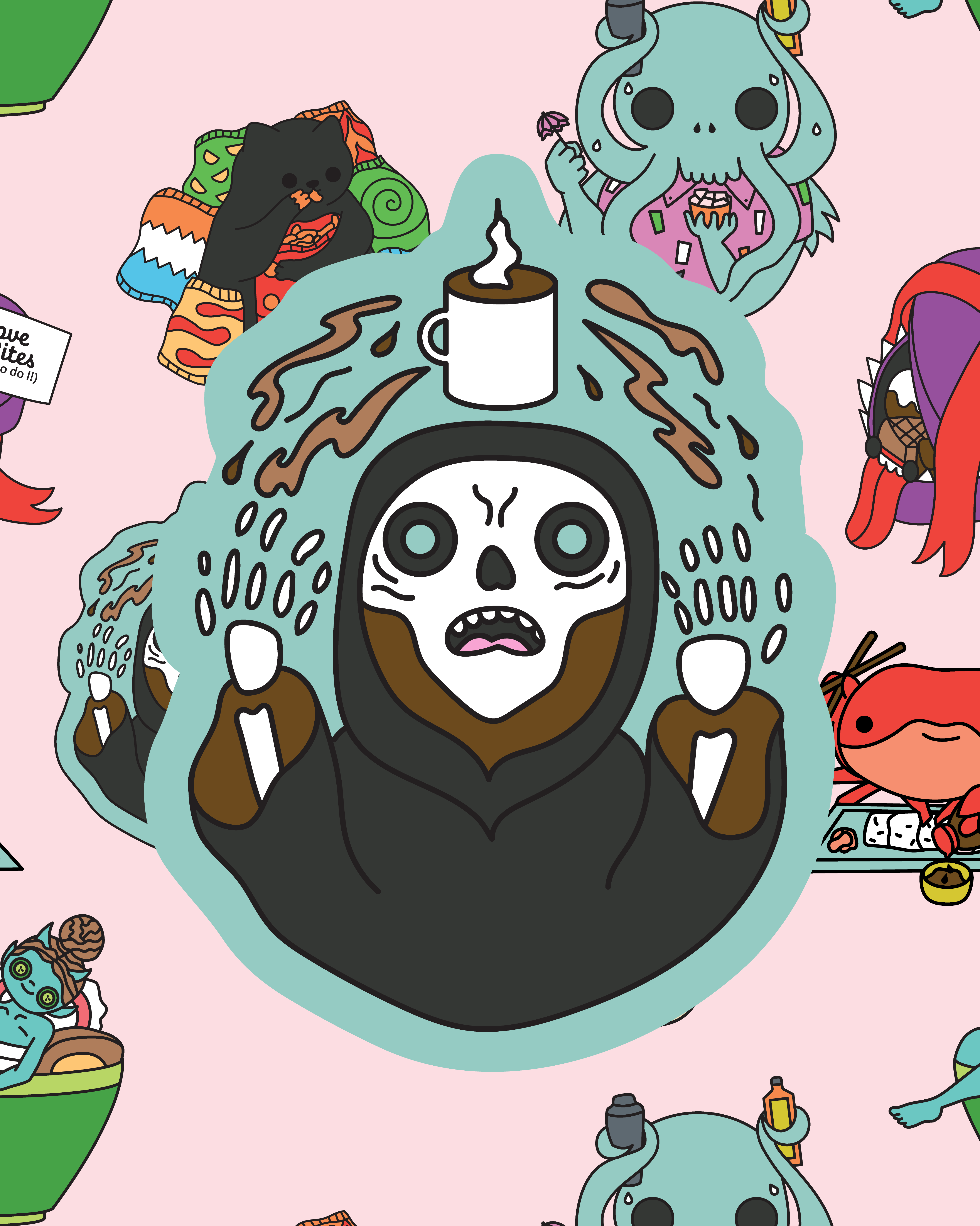 Monster Manual Munchies Kickstarter Stickers