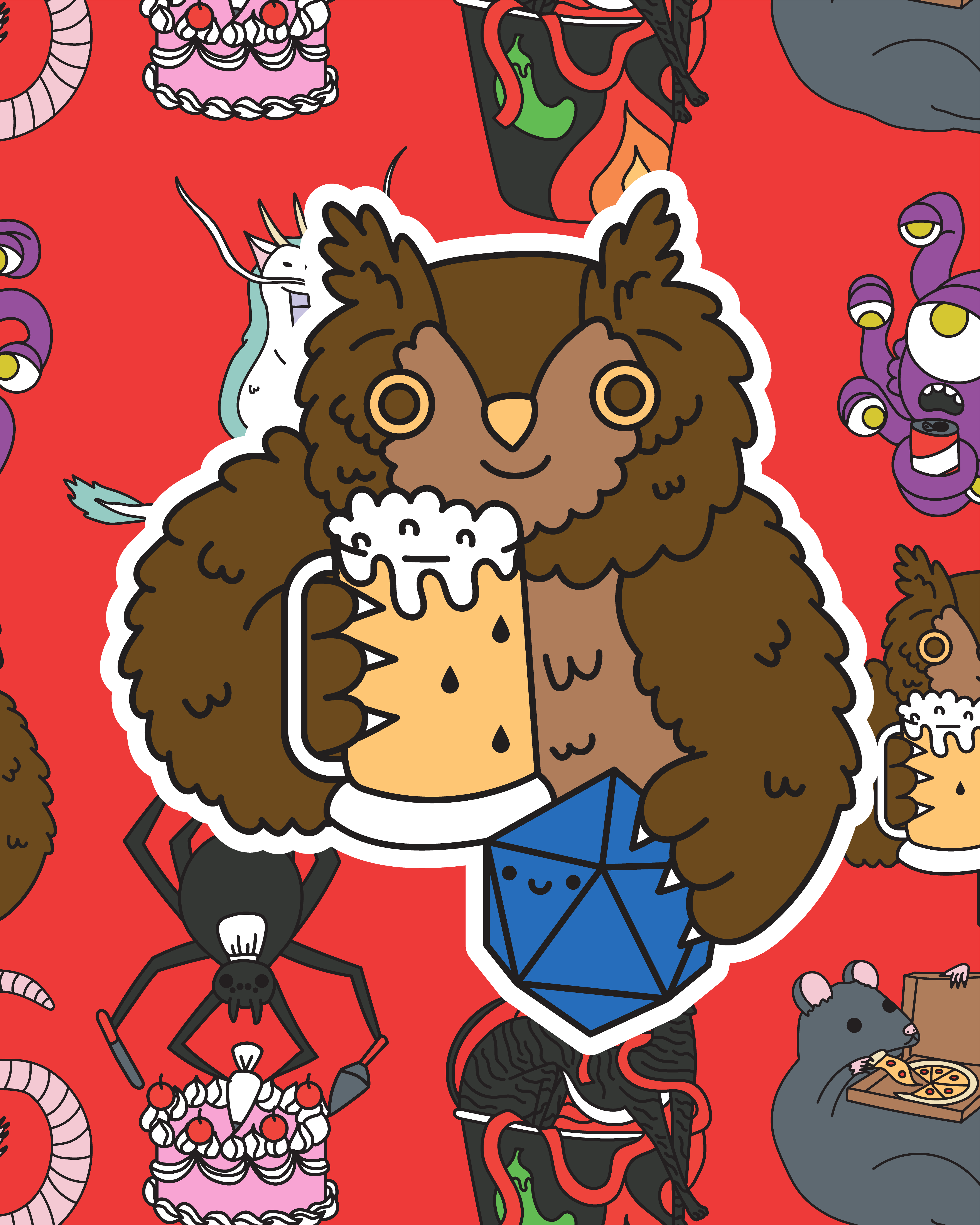 Monster Manual Munchies Kickstarter Stickers