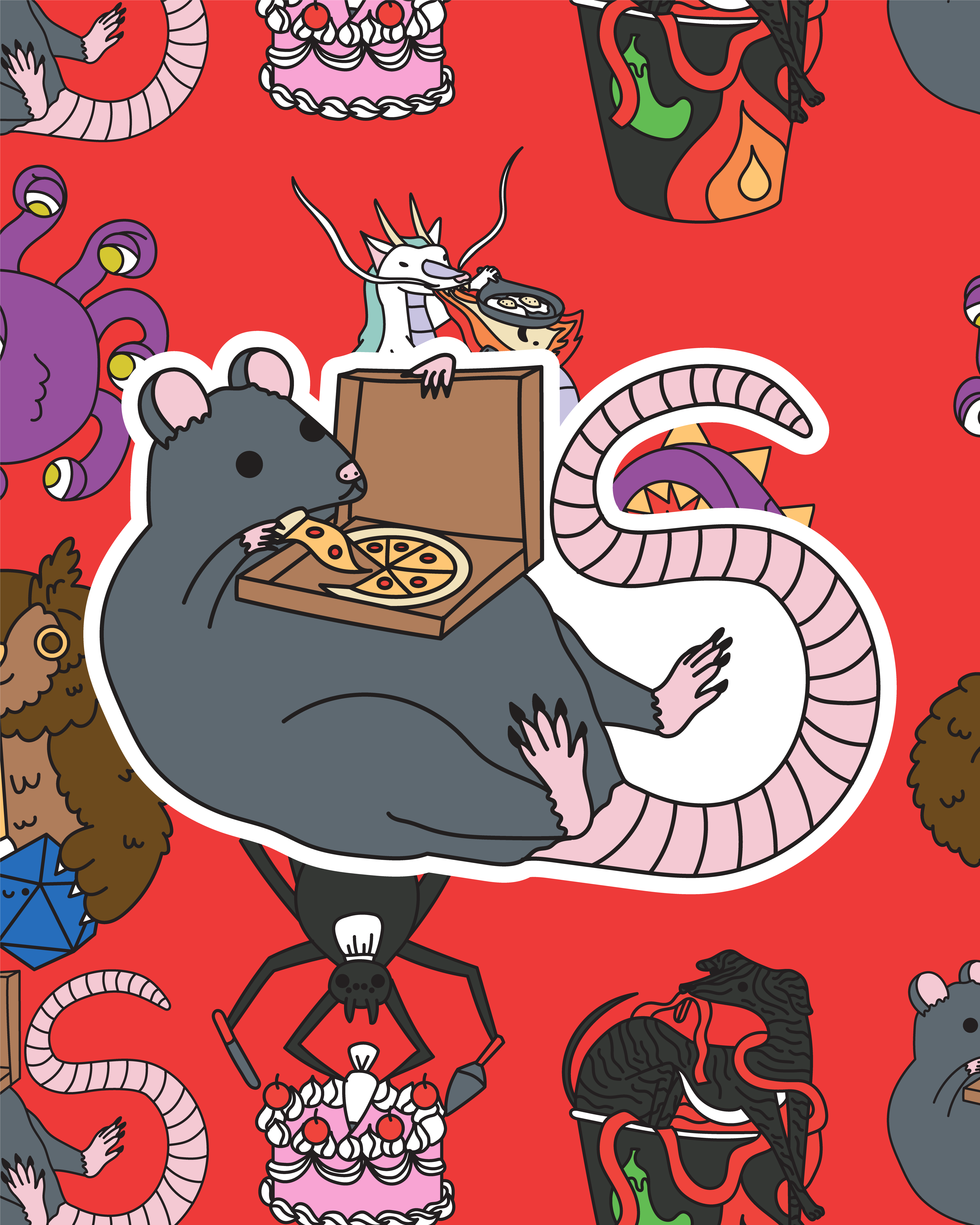 Monster Manual Munchies Kickstarter Stickers
