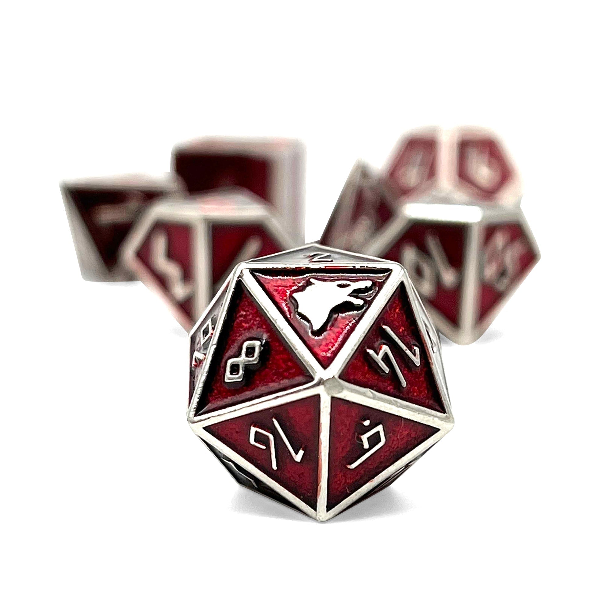 Vampire Blood - Norse Themed Metal Dice Set by Norse Foundry