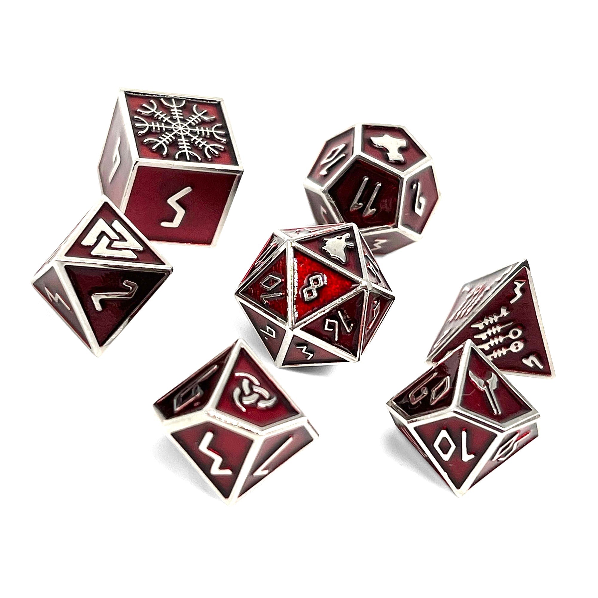Vampire Blood - Norse Themed Metal Dice Set by Norse Foundry