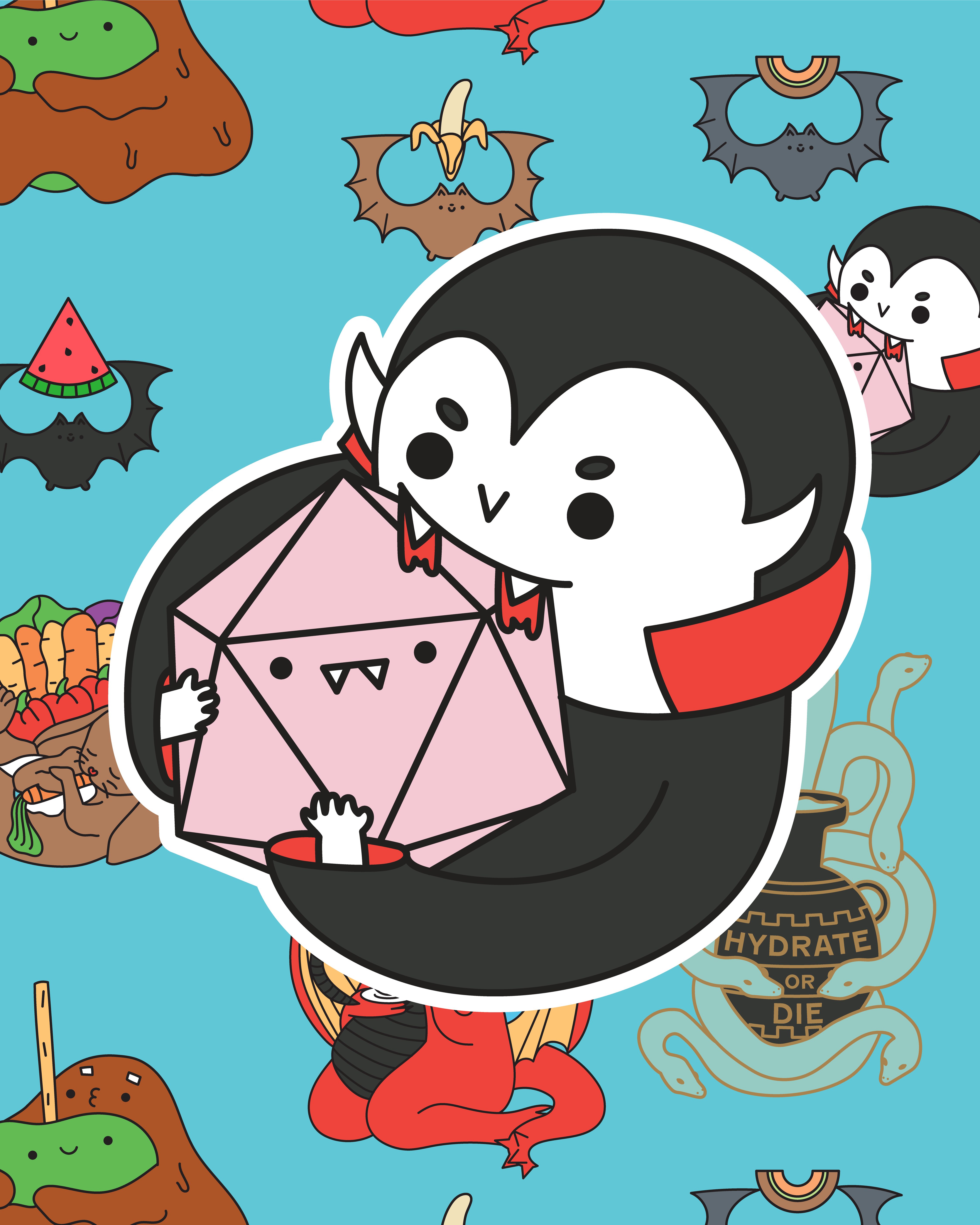 Monster Manual Munchies Kickstarter Stickers