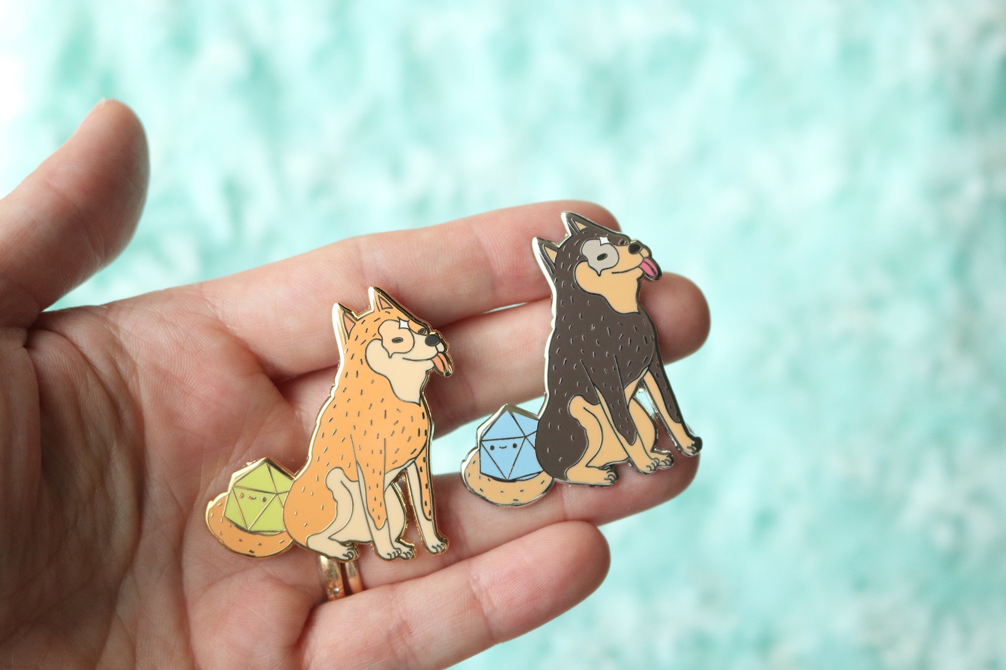 Heeler D20 Dice Buddy Hard Enamel Pin