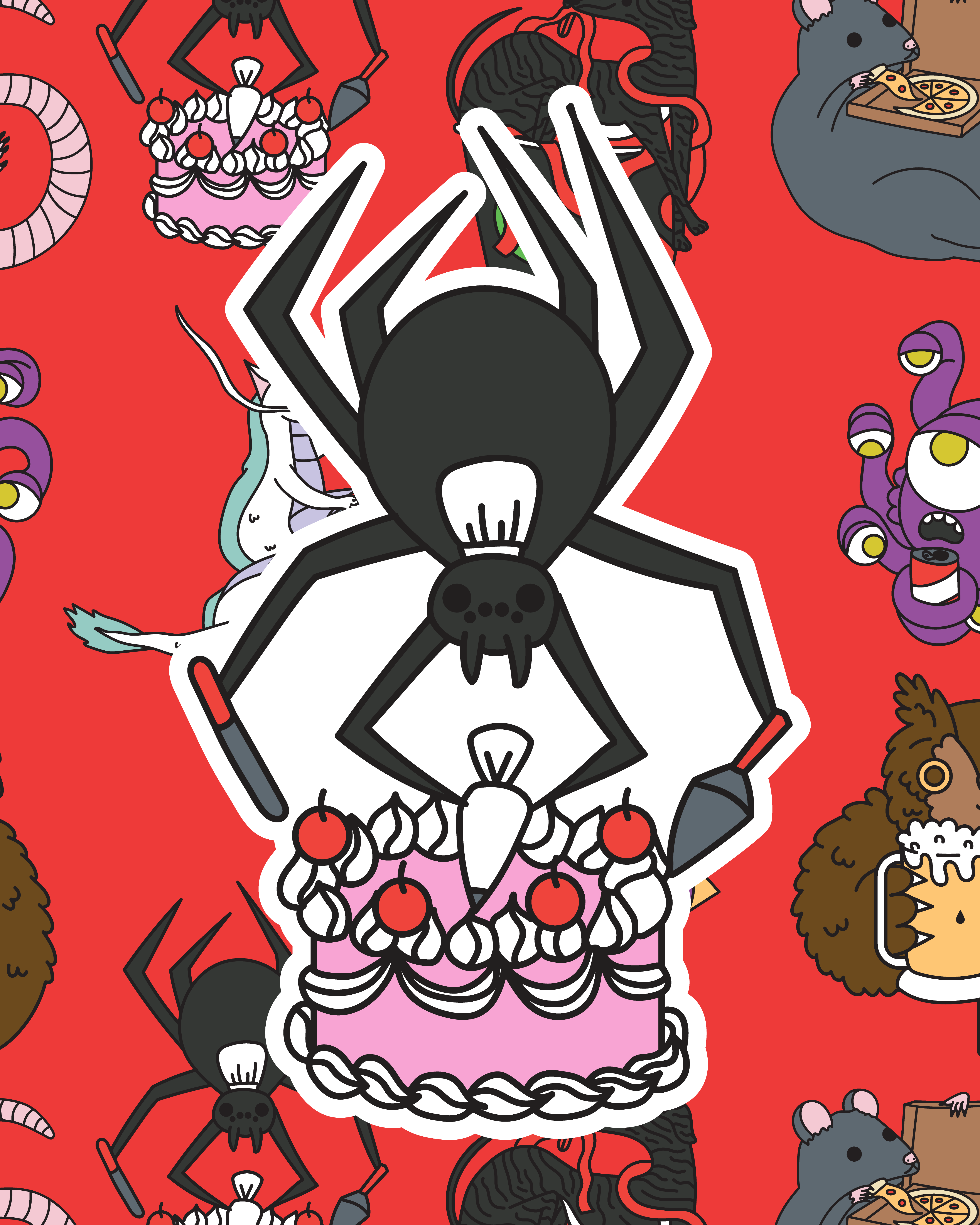 Monster Manual Munchies Kickstarter Stickers
