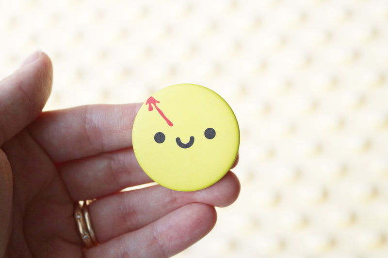 Cute Bloody Comedian Button from Watchmen