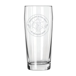 Craft Beer Drinking D20 Pub Glass