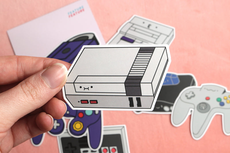 Nintendo Consoles and Controller Stickers