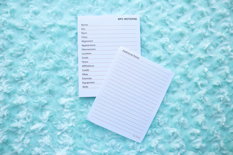 RPG Notepads