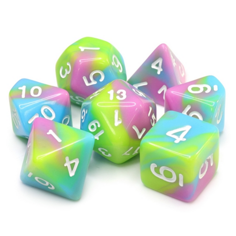 Pastel Punk RPG Dice Set