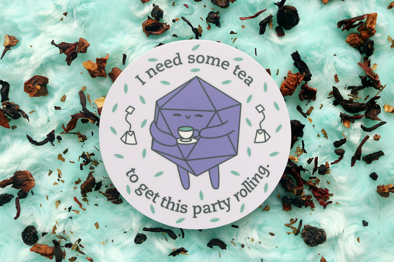 Tea D20 Sticker and Magnet