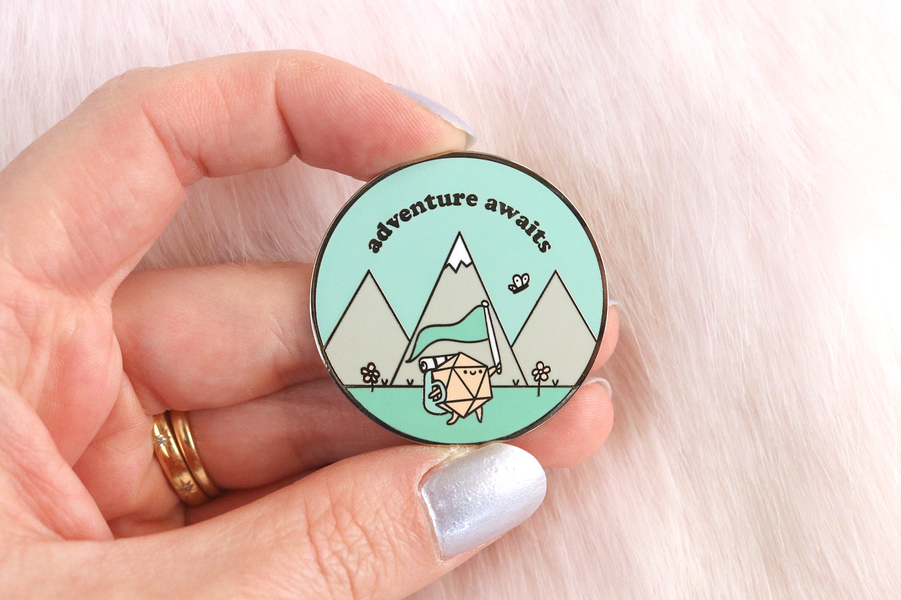 Adventure Awaits Hard Enamel Pin