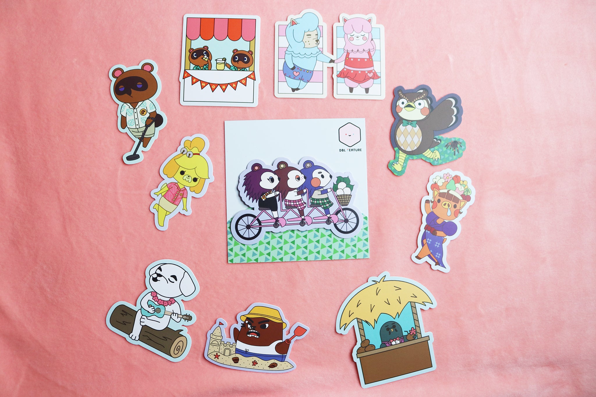 Unpackaged animal crossing sticker pack