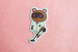 Tom Nook with Metal Detector from Animal Crossing New Horizons Sticker