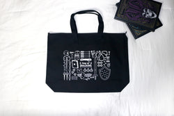 Black Canvas Bag of Holding Tote from Dungeons and Dragons