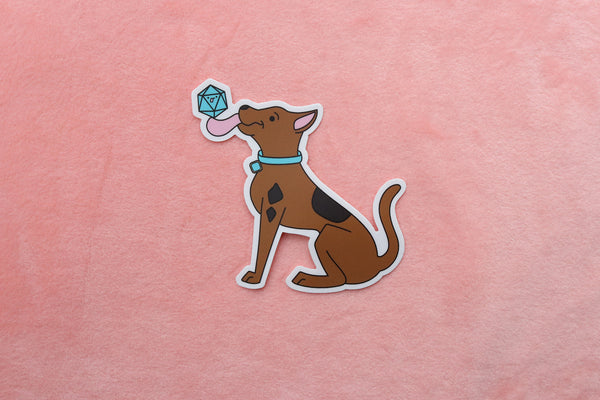 Great Dane D20 Dice Buddy Sticker