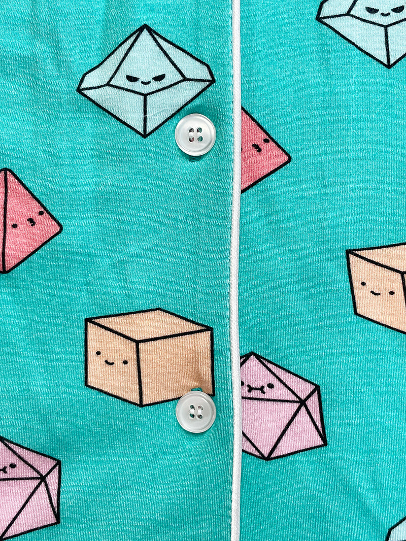 Tiny Dice Pajama Top