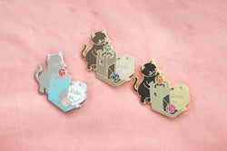 Cat Tower Enamel Pin